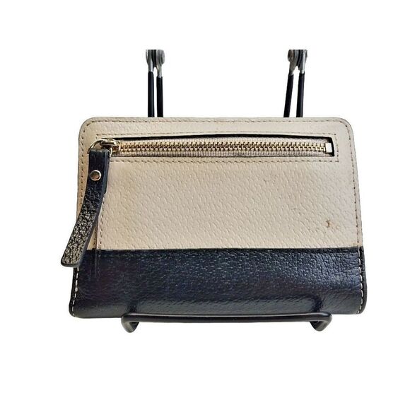 Kate Spade Cream and Black Leather wallet. - Picture 2 of 6